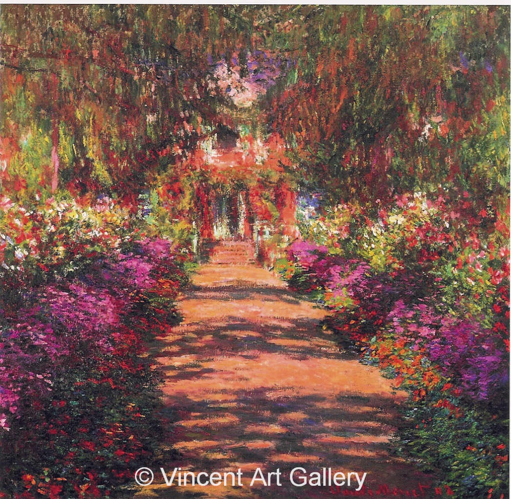 A2609, MONET, Main Path through the Garden at Giverny, 1902